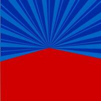 abstract stralen achtergrond in blauw en rood kleuren. vector