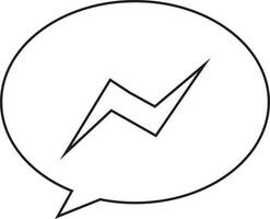 facebook boodschapper logo. vector