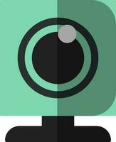groen en zwart web camera icoon. vector