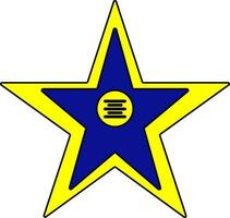 illustratie van een film ster icoon. vector