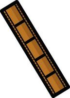 zwart en bruin film strip. vector