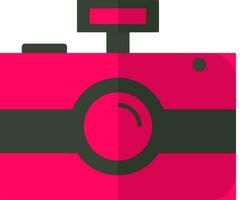 geïsoleerd fotografie camera gemaakt door zwart en roze kleur. vector