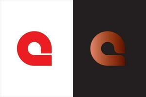 een logo met minimalistisch ontwerp, brief logo vector