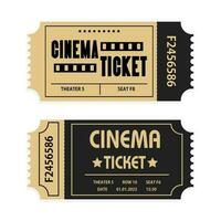 bioscoop ticket, bioscoop of film ticket. vector