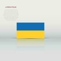 Oekraïne vlag icoon in vlak stijl. nationaal teken vector illustratie. politiek bedrijf concept.