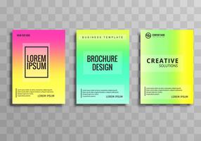 Abstracte kleurrijke zakelijke brochure sjabloon vector