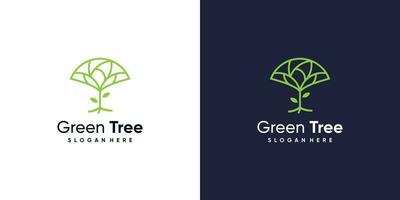 natuur logo vector ontwerp met modern concept idee