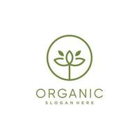 natuur logo vector ontwerp met modern concept idee