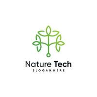 natuur logo vector ontwerp met modern concept idee