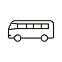 bus icoon vector. openbaar vervoer illustratie teken. reizen symbool of logo. vector