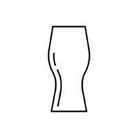 wijnglas icoon vector. alcohol drinken illustratie teken. beker symbool. bar logo. vector