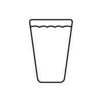 wijnglas icoon vector. alcohol drinken illustratie teken. beker symbool. bar logo. vector