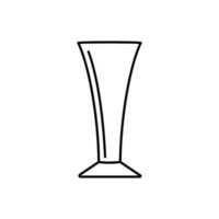 wijnglas icoon vector. alcohol drinken illustratie teken. beker symbool. bar logo. vector