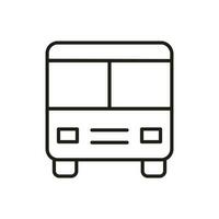 bus icoon vector. openbaar vervoer illustratie teken. reizen symbool of logo. vector