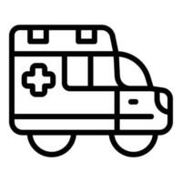 ambulance auto icoon schets vector. onderhoud redden vector