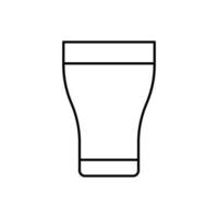 wijnglas icoon vector. alcohol drinken illustratie teken. beker symbool. bar logo. vector