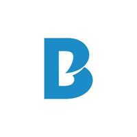 brief bp curves gekoppeld gemakkelijk logo vector