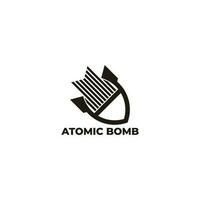 atomair bom beweging meetkundig gemakkelijk logo vector