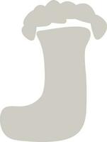 vlak illustratie van een grijs sokken. vector
