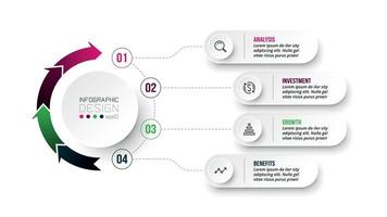 zakelijke of marketing diagram infographic sjabloon vector