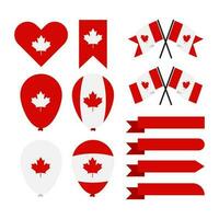Canada dag, Canada land vlag en symbolen nationaal Canada dag achtergrond vuurwerk vector