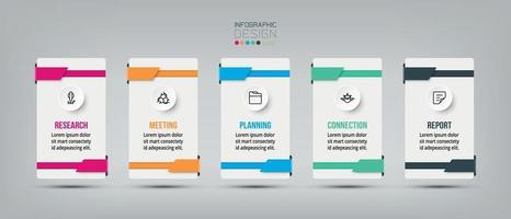 bedrijfsconcept infographic sjabloon met optie vector