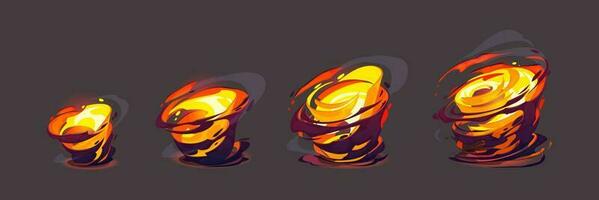 vfx tornado storm sprite animatie effect voor spel vector