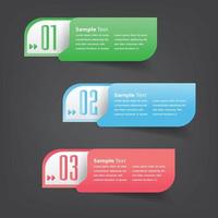 moderne tekstvak sjabloon banner infographics vector