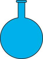 blauw pot icoon voor laboratorium in illustratie. vector