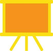 oranje bord icoon voor onderwijs concept. vector