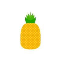 ananas vlak ontwerp vector illustratie. tropisch fruit. symbool van voedsel, zoet, exotisch en zomer, vitamine, gezond. natuur logo. vlak concept. ontwerp element vector illustratie