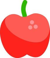 illustratie van appel icoon in rood kleur. vector
