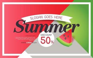 zomer verkoop banner poster achtergrond vector