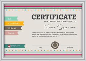 certificaat achtergrond ontwerpsjabloon vector