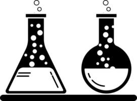 laboratorium uitrusting icoon reeks in illustratie. vector