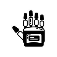 robot hand- icoon in vector. illustratie vector