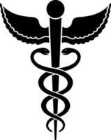 medisch gezondheidszorg caduceus teken of symbool. vector