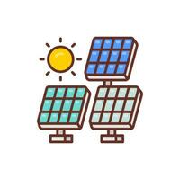 zonne- energie icoon in vector. illustratie vector
