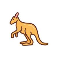kangoeroe icoon in vector. illustratie vector