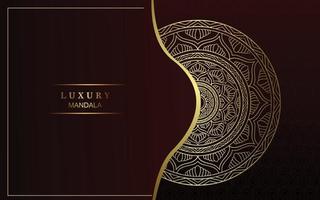 luxe gouden mandala sierlijke achtergrond pro vector