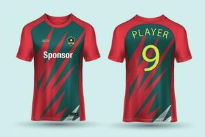 voetbal Jersey ontwerp voor sublimatie, sport t overhemd ontwerp vector