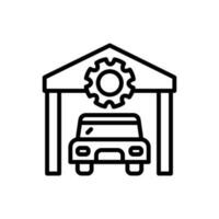 garage icoon in vector. illustratie vector