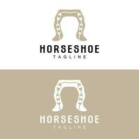hoefijzer logo, cowboy paard vector, icoon ontwerp symbool sjabloon vector