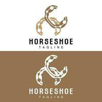 hoefijzer logo, cowboy paard vector, icoon ontwerp symbool sjabloon vector