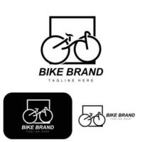 fiets logo, voertuig vector, fiets silhouet icoon, gemakkelijk ontwerp inspiratie vector