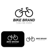 fiets logo, voertuig vector, fiets silhouet icoon, gemakkelijk ontwerp inspiratie vector