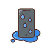 water schade icoon in vector. illustratie vector