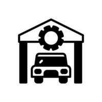 garage icoon in vector. illustratie vector