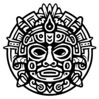 mayan aztec totem tatoeëren vector icoon