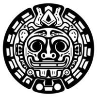 mayan aztec totem tatoeëren vector icoon